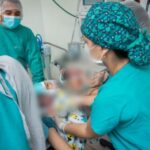 Madre por partida triple, nacieron los trillizos barranquilleros: dos niños y una niña, que eran monitoreados