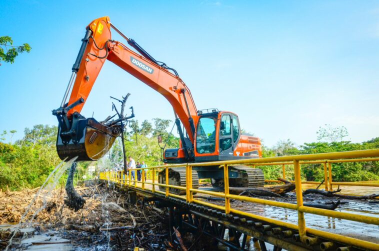 Más de 30 toneladas de material vegetal deben ser removidas, para salvar de colapso el puente ‘La Consigna’ en Maní