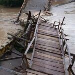 Nuevamente colapsó el puente Palmira en Tierralta