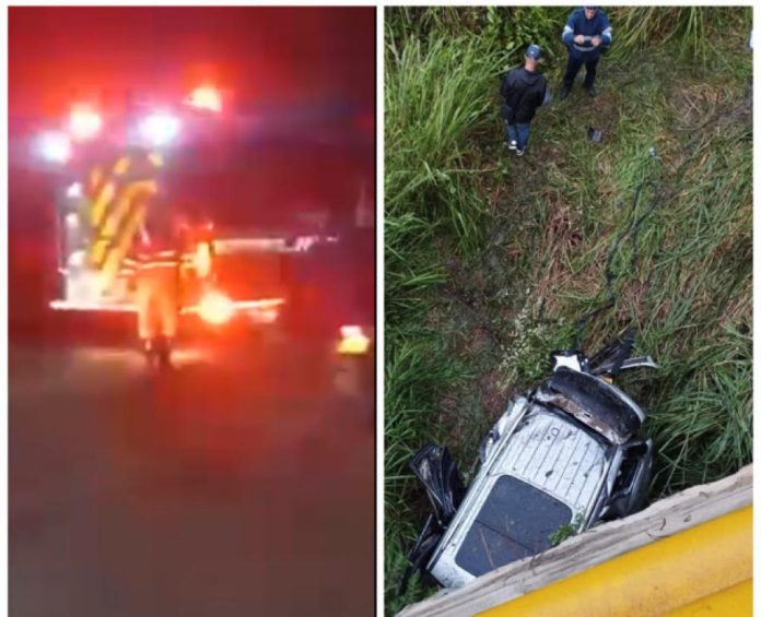 Otro auto cayó sobre un puente en el Valle del Cauca: Dos muertos y varios heridos en Zarzal