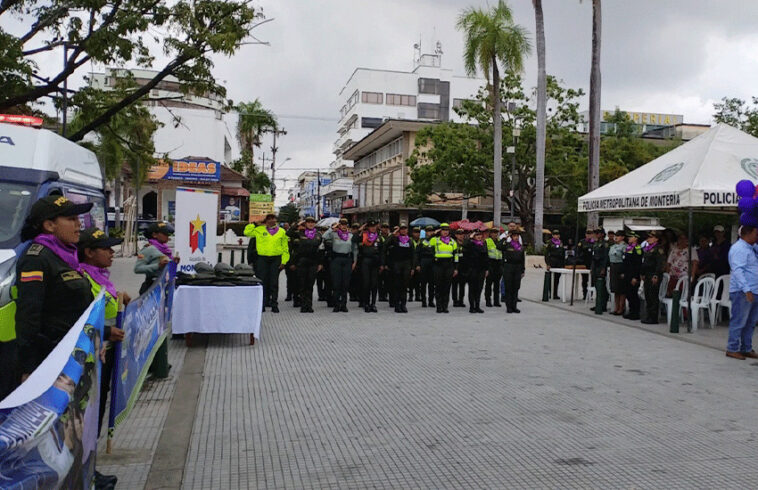 Patrulla Púrpura de la Policía fue entregada de manera oficial en la ciudad de Montería