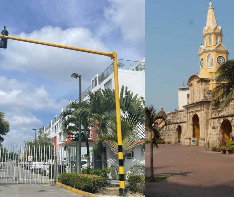 Polémica en Cartagena por semáforo a la entrada de conjunto residencial; DATT respondió