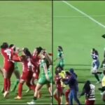 Puños y insultos: violencia también en el fútbol femenino, jugadoras de Equidad-América se agarraron