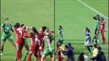 Puños y insultos: violencia también en el fútbol femenino, jugadoras de Equidad-América se agarraron