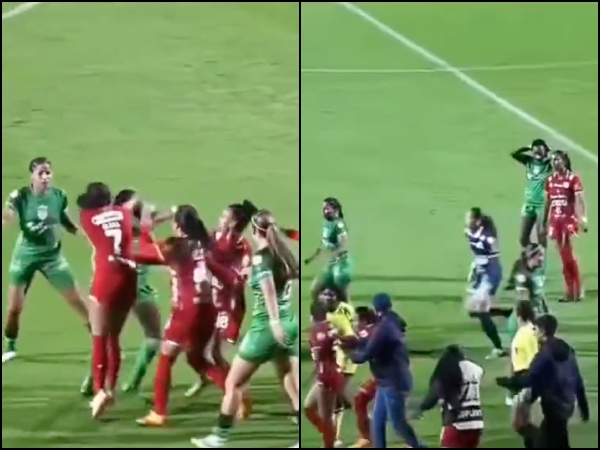 Puños y insultos: violencia también en el fútbol femenino, jugadoras de Equidad-América se agarraron