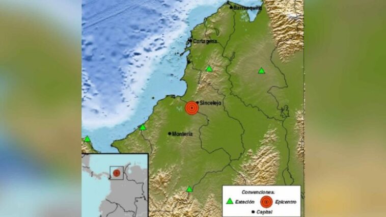 San Andrés de Sotavento sacudido por sismo de 4.0