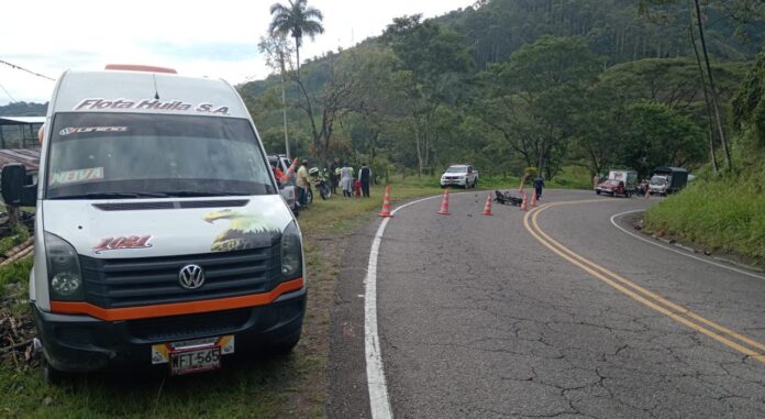 Tragedia vial entre Pitalito y Timaná cobró la vida de un motociclista