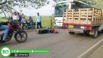 Trágico accidente en la vía Montelíbano-Puerto Libertador deja un fallecido