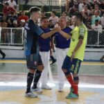 Jonathan Prada, pereirano en el encuentro donde el equipo risaraldense derrotó a la Selección Colombia.