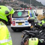 Un motociclista quedó lesionado en la glorieta del Guamal