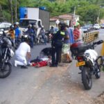 Accidente de tránsito en el sector de La María dejó dos ciclistas lesionados