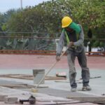 Avanzan obras de mejoramiento y restauración del Parque Simón Bolívar en Riohacha