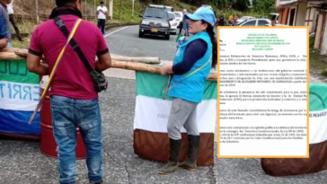 Con bloqueos en la vía a Tumaco, piden protección por desplazamientos en Ricaurte