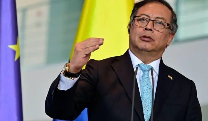 Gustavo Petro, presidente de Colombia, en un evento en la Unión Europea