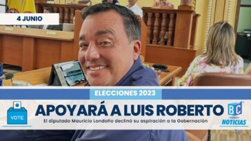 Diputado Mauricio Londoño declina su aspiración a la Gobernación y apoyará a Luis Roberto Rivas