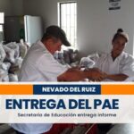 En Caldas continúa la entrega del PAE en sedes educativas de la zona de influencia del Ruiz