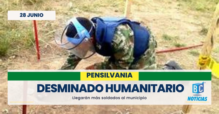 En Pensilvania llegarán unidades militares que ayudarán en la eliminación de minas antipersonal