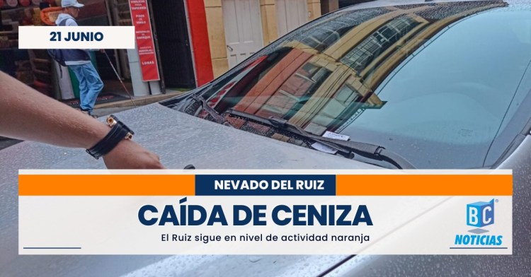 En los días recientes se ha reportado caída de ceniza en Manizales