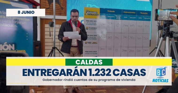 «Entregaremos 1.232 casas al finalizar el gobierno» Luis Carlos Velásquez