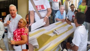 Expresidente Uribe lidera recolección de firmas contra las reformas de Petro en la capital cordobesa