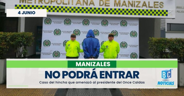 Joven que amenazó al presidente del Once Caldas no podrá volver al Estadio Palogrande