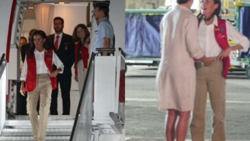 La reina Letizia llega a Cartagena: así la recibió la primera dama, Verónica Alcocer