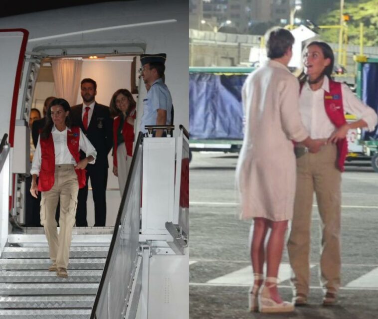 La reina Letizia llega a Cartagena: así la recibió la primera dama, Verónica Alcocer