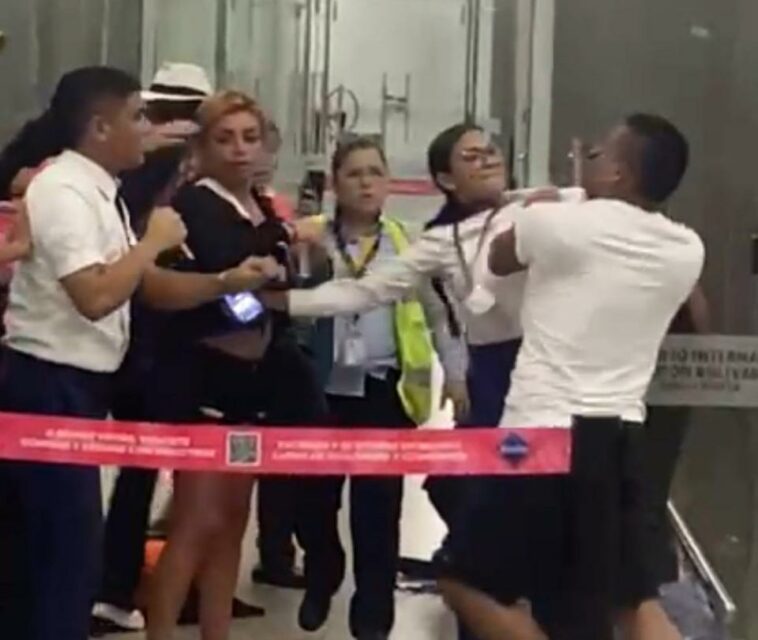 Pasajeros y personal de aerolínea se van a los golpes en aeropuerto de Santa Marta