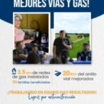 Redes de gas y mejores vías, fueron entregadas a la comunidad de la Vereda El Arenal 