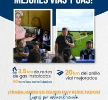 Redes de gas y mejores vías, fueron entregadas a la comunidad de la Vereda El Arenal 
