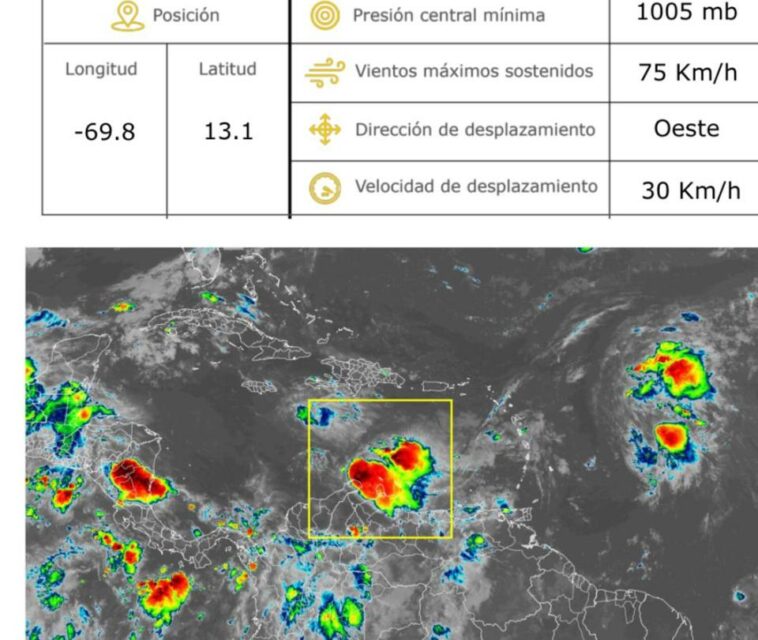 Se registran lluvias en la región Caribe por paso de la tormenta Bret