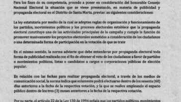 SecGobierno solicita al Consejo Nacional Electoral investigar propaganda electoral anticipada 