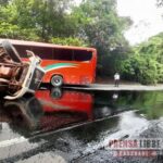 Seis personas heridas y derrame de crudo dejó accidente en la Marginal del Llano