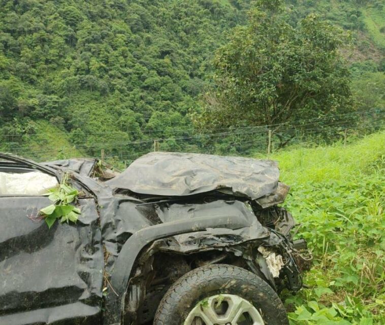 Un niño de 10 años murió tras volcamiento de un vehículo de la UNP en Antioquia