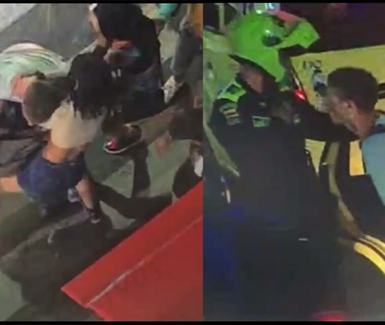 Video: brutal agresión de tres mujeres a un turista extranjero para robarle el celular