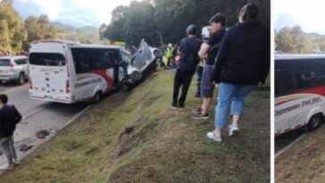 ACCIDENTE EN EL SECTOR DE MONDOÑEDO, VÍA LA MESA-MOSQUERA