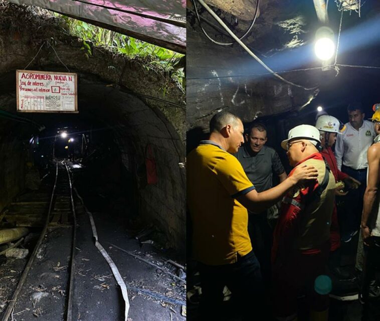 Atención: seis mineros quedaron sepultados en una mina en Amagá, Antioquia