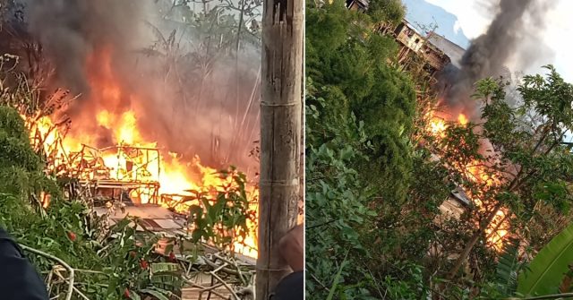 Cinco familias damnificadas y cinco viviendas consumidas tras incendio en Armenia