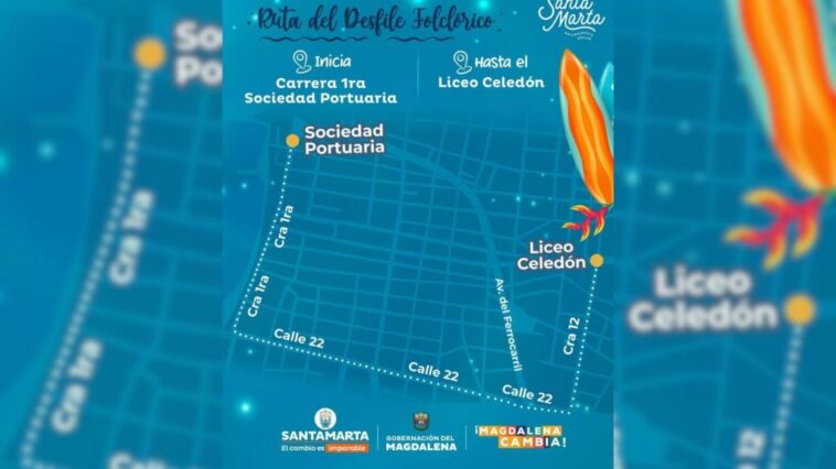 Conozca la ruta del Desfile Folclórico 