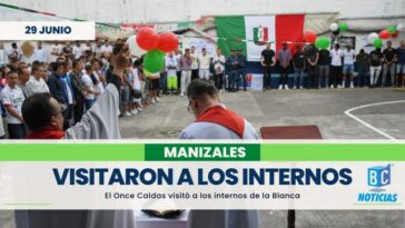 El Once Caldas visitó a los internos de la cárcel de varones de Manizales