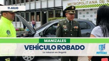En Manizales recuperaron un vehículo que fue robado en Bogotá