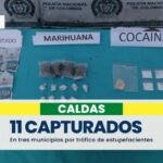En tres municipios de Caldas capturaron a 11 personas por vender estupefacientes