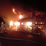 Fusagasugá, Cundinamarca: Ilesos pasajeros de bus incendiado en el sector de Chinauta