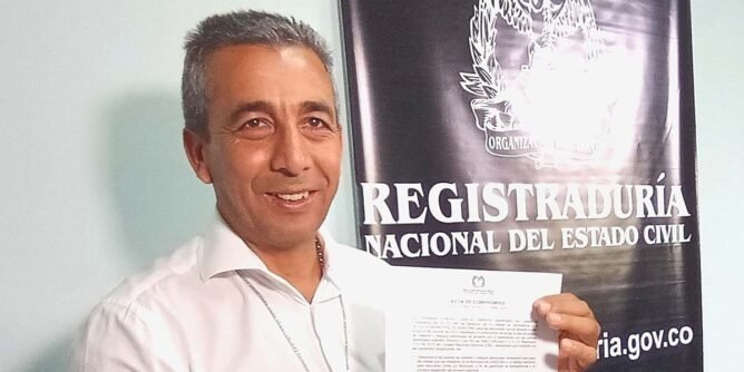 Germán García Cabrera se inscribió como candidato a la Alcaldía de Sandoná