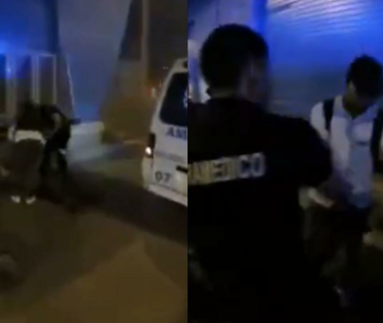 Impactante video: brutal choque entre ambulancia y ciclista que invadían carril del MIO