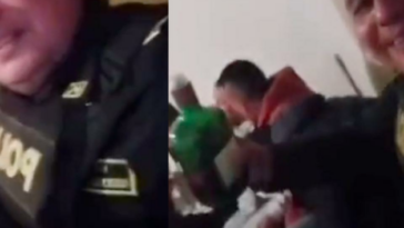 Indignación por video de policía que sale tomando y donde gritan: ‘Viva el Eln’