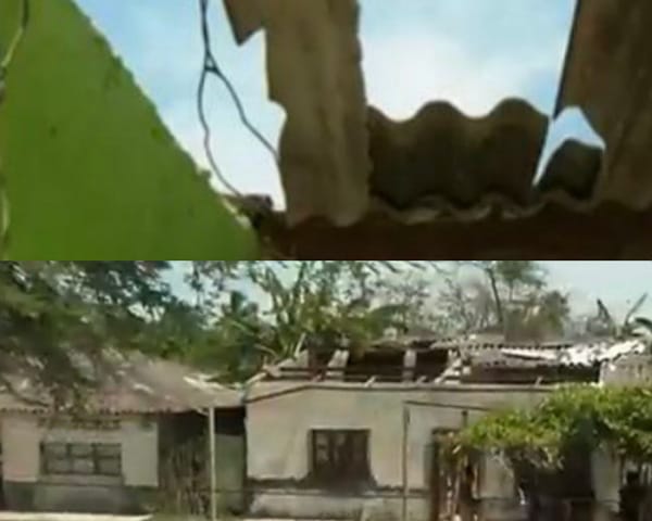 Más de 100 casas destechadas en Santa Lucía, por vendaval