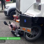 Milagrosamente conductor y parrillero de una moto se salvan en un accidente en Montería