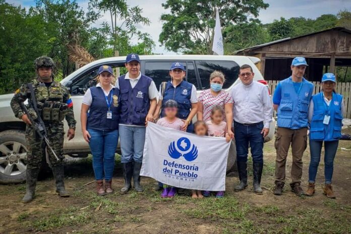 Misión humanitaria liderada por la Defensoría permitió regreso de niñas, entregadas por disidencias de las Farc en Arauca