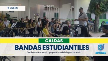 Programa de Bandas Estudiantiles de Caldas recibirá apoyo del Gobierno Nacional